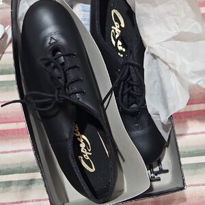 Capezio Black Lace-Up Athletic Shoes
